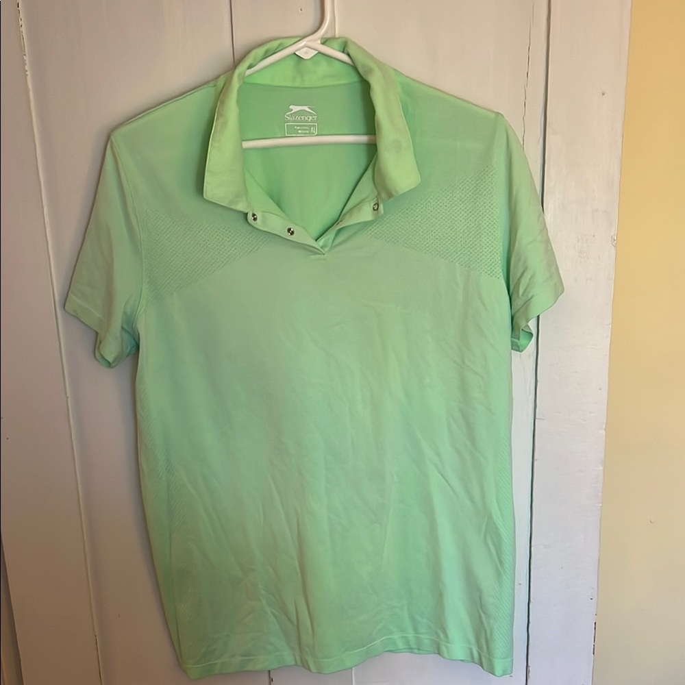 Green body mapped Short Sleeve golf Polo Shirt